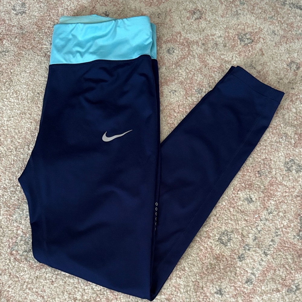Nike Dri fit Two-Tone Blue Leggings